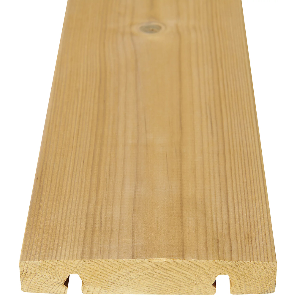 Placa terasa GOODHOME Areto, 200 x 11.8 x 2.1 cm, lemn pin, maro