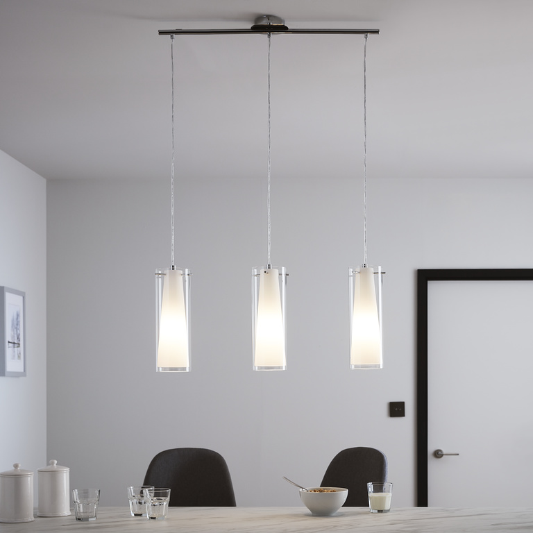 Lustra tip pendul, Alb, 60 W, 1 x E27  GoodHome Dimonika