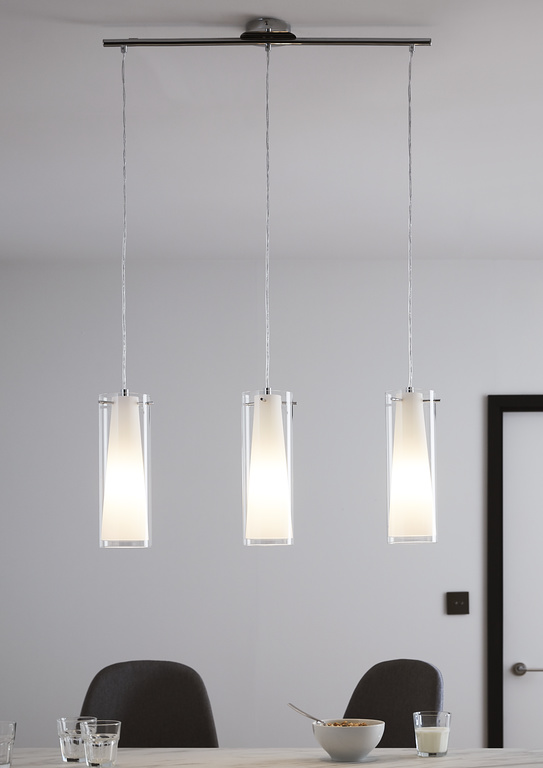 Lustra tip pendul, Alb, 60 W, 1 x E27  GoodHome Dimonika