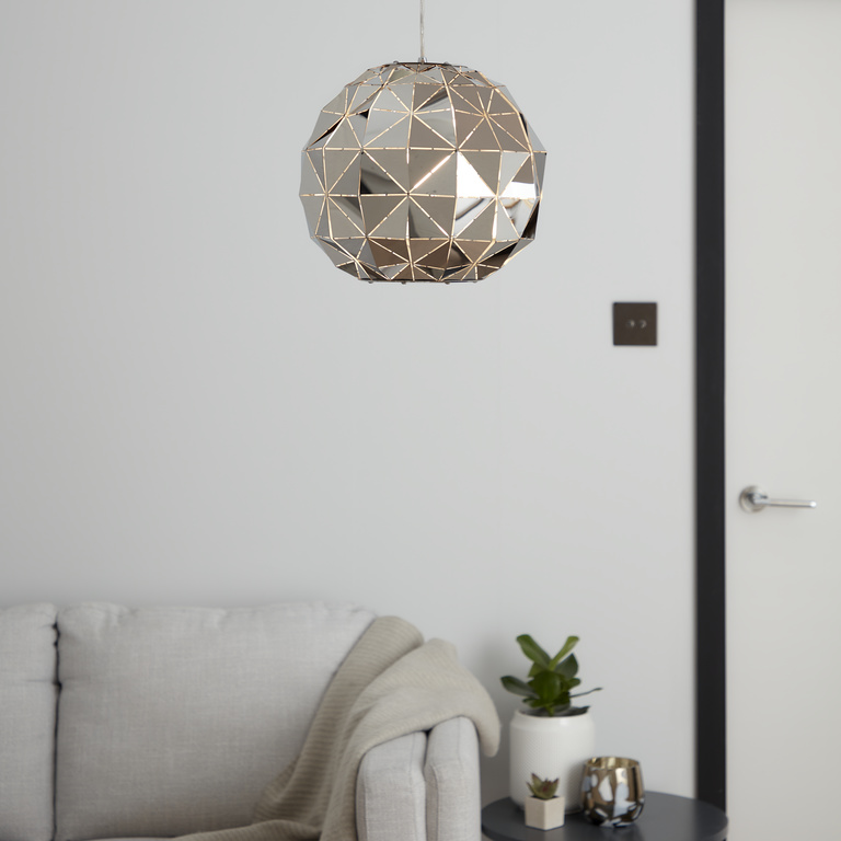 Lustra tip pendul, Argintiu, 28 W, 1 x E27 GoodHome Edasich