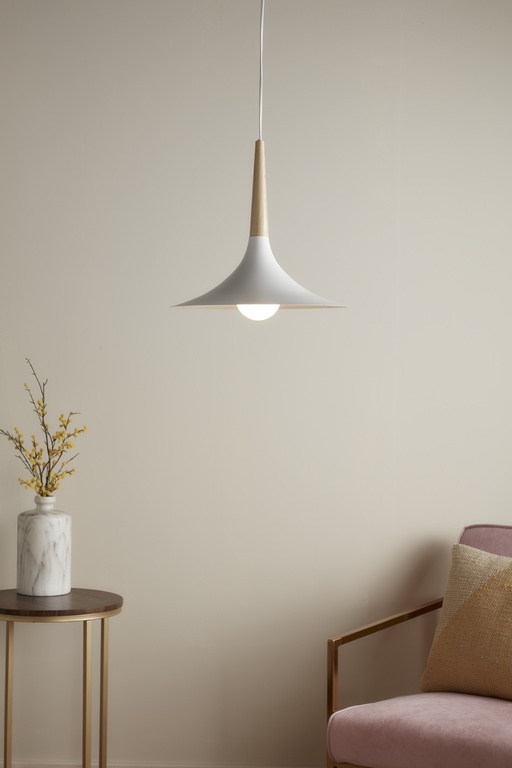 Lustra tip pendul, Alb, 42 W, 1 x E27 GoodHome Arraqis