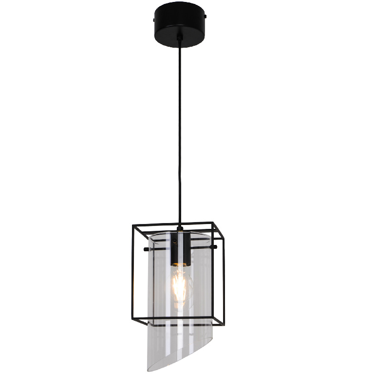 Lustra tip pendul, Negru, 42 W, 1 x E27 GoodHome Daluiz