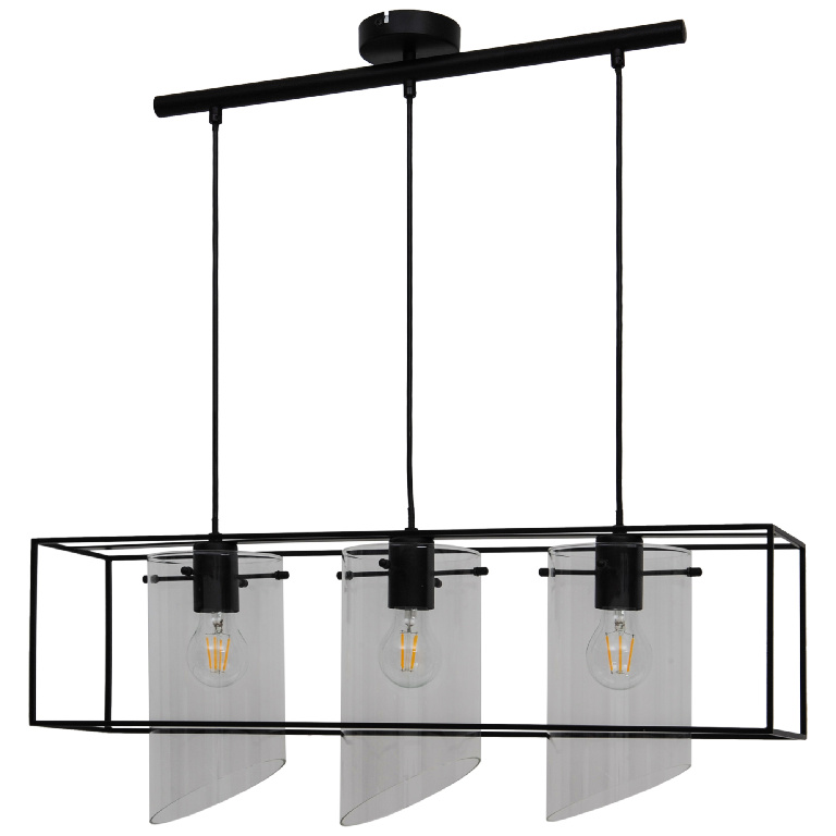 Lustra tip pendul, Negru, 42 W, 3 x E27  GoodHome Daluiz