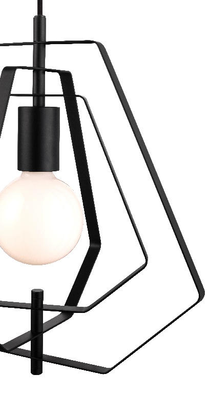Pendul, negru, 1 x 42 W GoodHome Nedoki