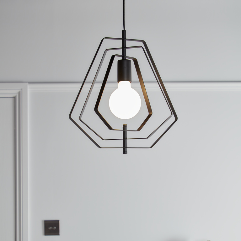 Pendul, negru, 1 x 42 W GoodHome Nedoki