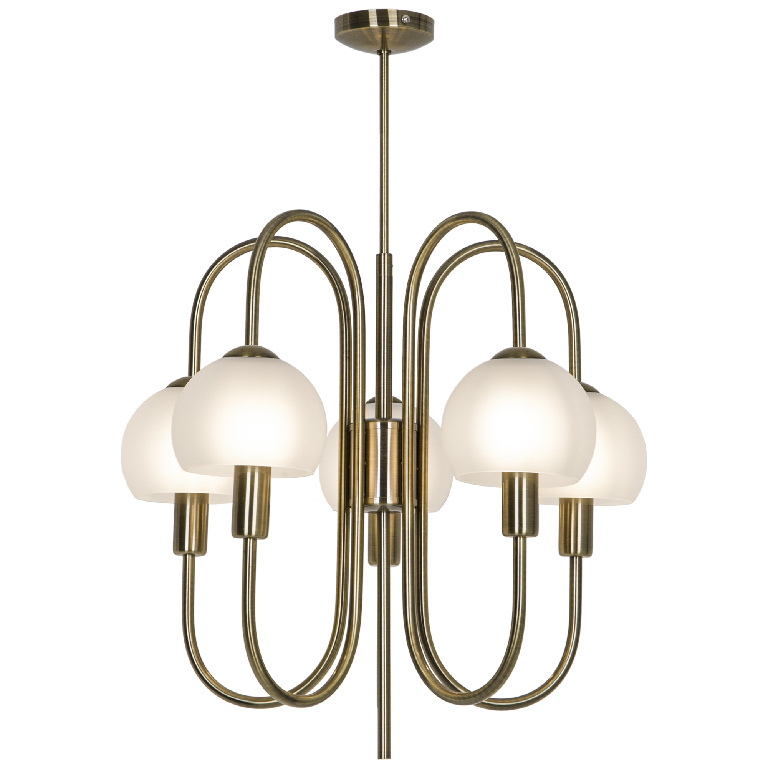 Lustra tip pendul, Auriu, 28 W, 5 x E14  GoodHome Gammont