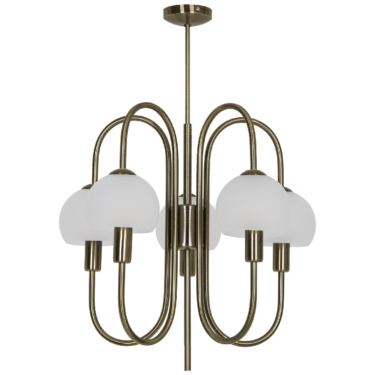 Lustra tip pendul, Auriu, 28 W, 5 x E14  GoodHome Gammont