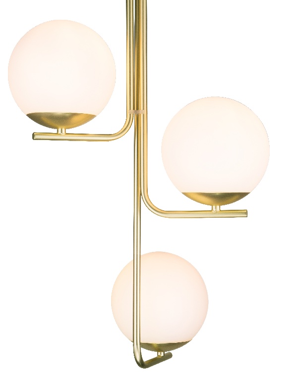 Lustra tip pendul, Auriu, 10 W, 3 x E14  GoodHome Baldaz