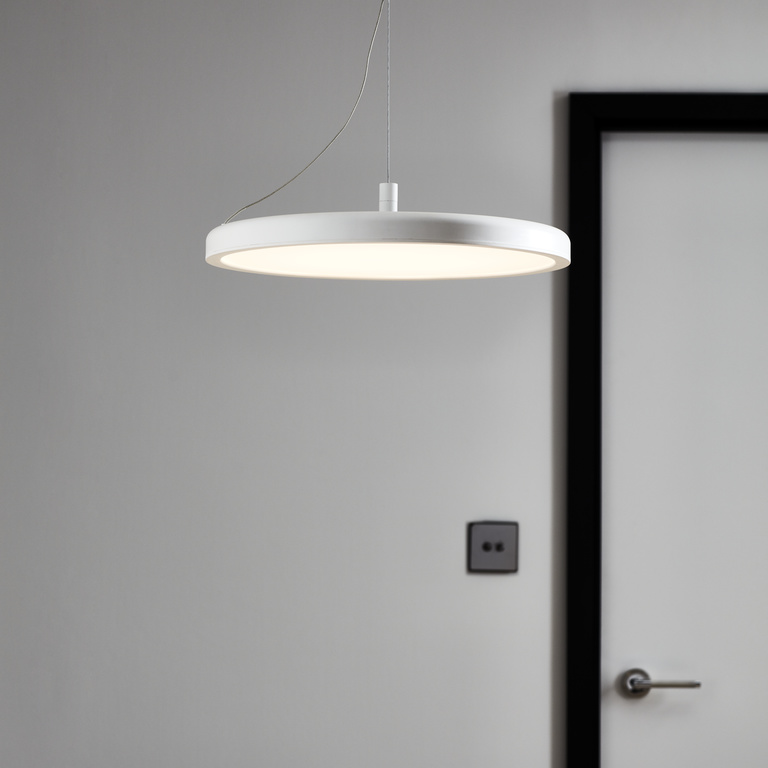 Lustra LED GoodHome Azagny, 25.5W, 2200lm, 3000K, alb