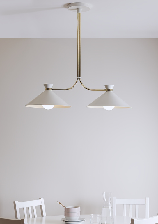 Pendul, crem, 2 x 28 W  GoodHome Apennin