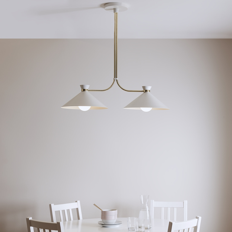Pendul, crem, 2 x 28 W  GoodHome Apennin