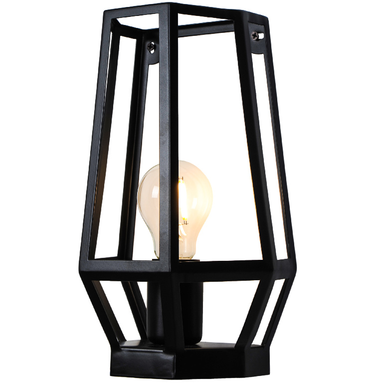 Aplica incandescenta GOODHOME Nantan, 10W, E27, IP20, negru