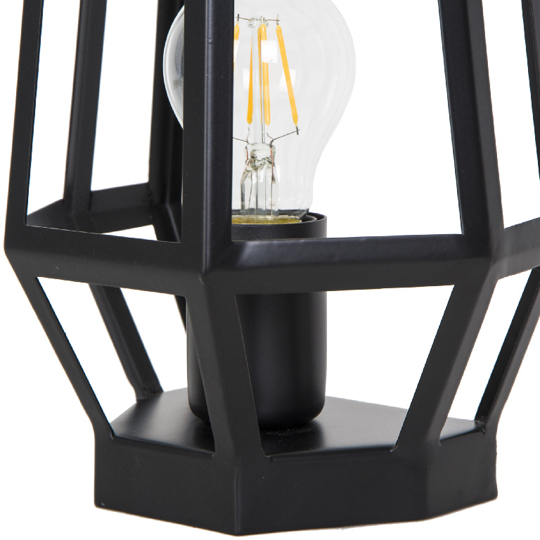 Aplica incandescenta GOODHOME Nantan, 10W, E27, IP20, negru