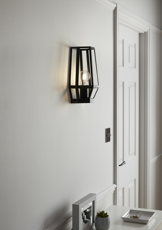 Aplica incandescenta GOODHOME Nantan, 10W, E27, IP20, negru