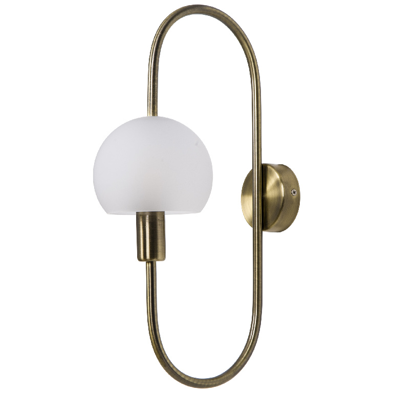 Aplica de perete GOODHOME Gammont, bec incandescent, E14, 28W, auriu