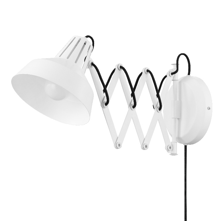 Aplica de perete GOODHOME Yarra, bec incandescent, E27, 40W, alb