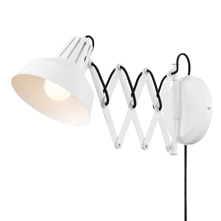 Aplica de perete GOODHOME Yarra, bec incandescent, E27, 40W, alb