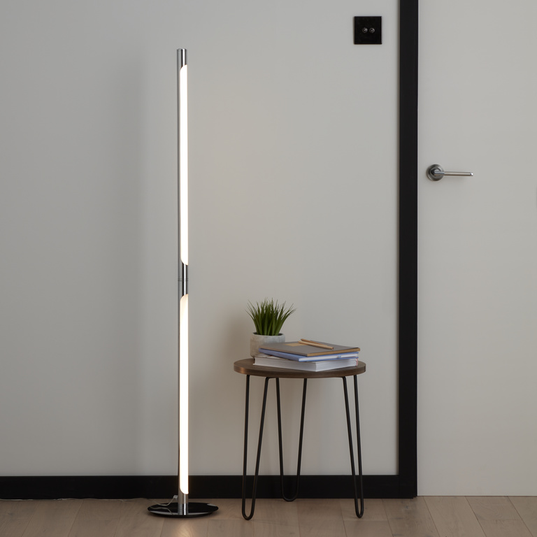 Lampadar LED GoodHome Eucrit, IP20, argintiu