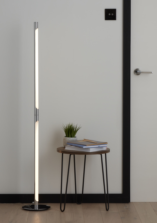 Lampadar LED GoodHome Eucrit, IP20, argintiu