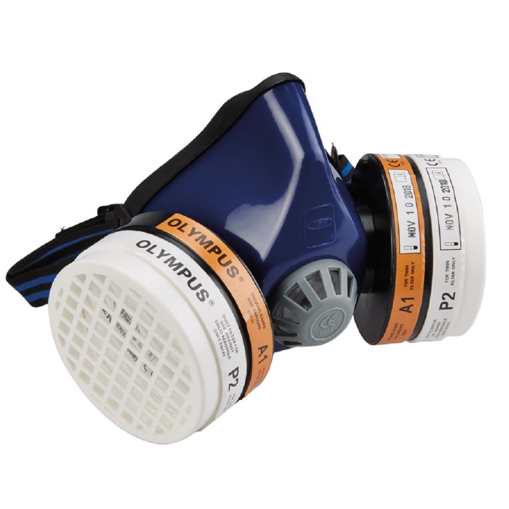 Semimasca pentru protectia fetei cu filtru SITE, A1P2, marime universala, albastru