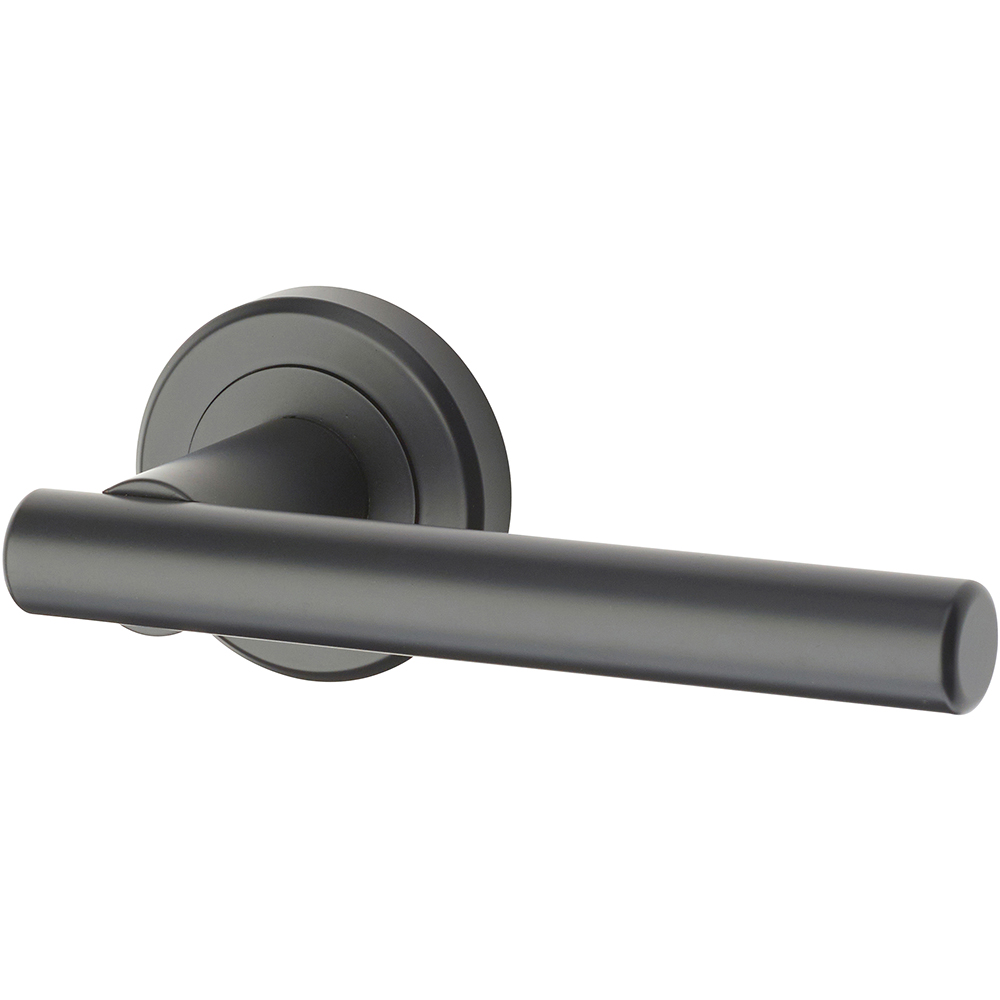 Set manere cu rozete YALE Kestral, zinc, negru