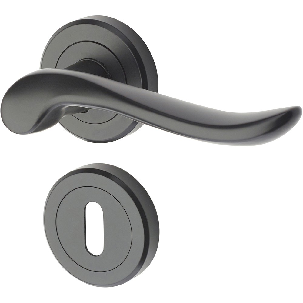Set manere cu rozete YALE Eagle, zinc, negru
