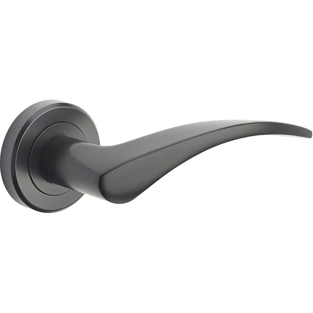 Set manere cu rozete YALE Kite, zinc, negru