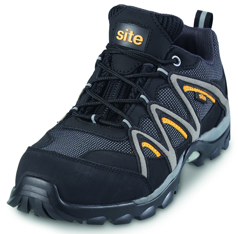 Pantofi protectie, S1 P, marimea 44, negru, barbati, talpa cauciuc  Site
