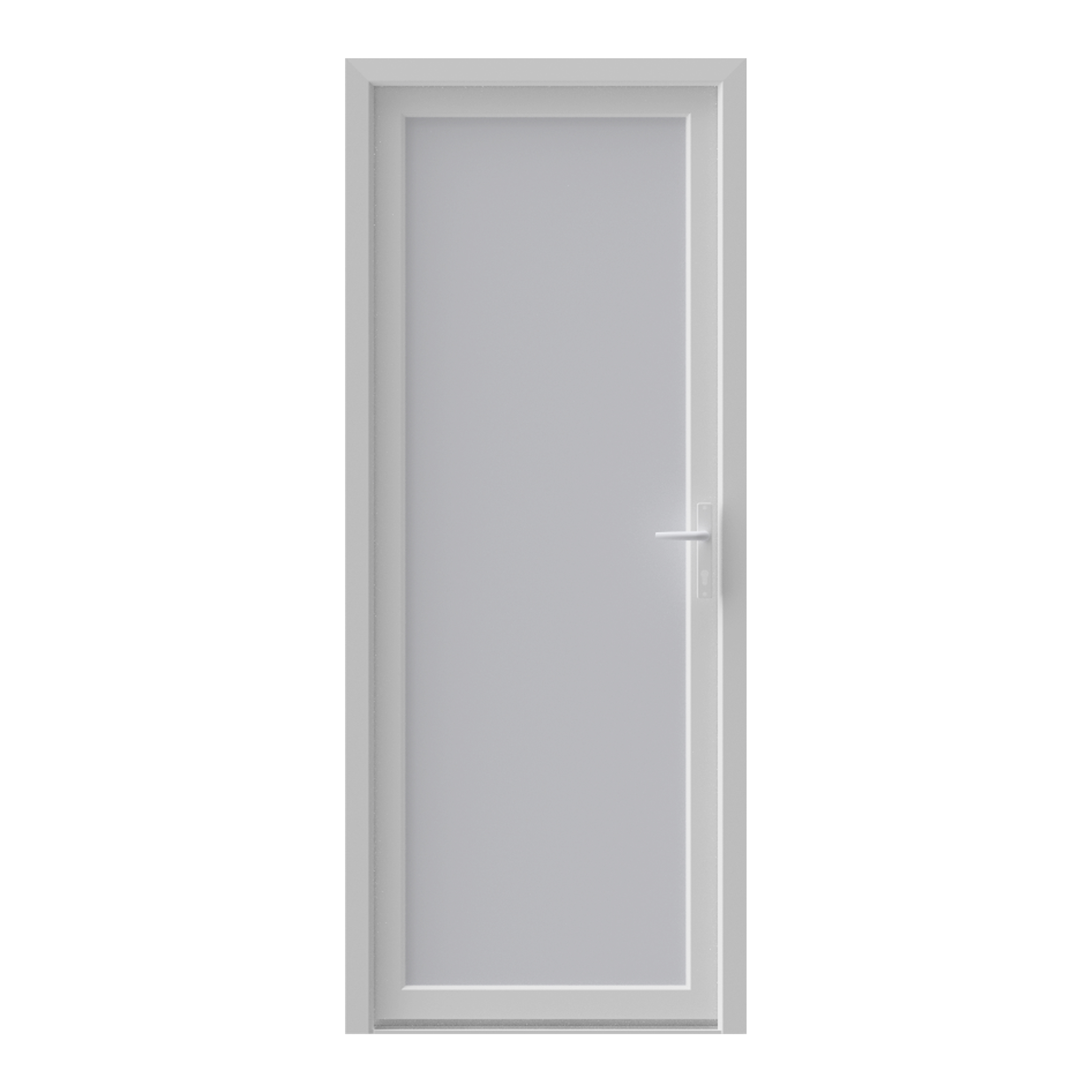 Usa de intrare, fara geam, stanga, PVC, 90 x 205 cm, alb