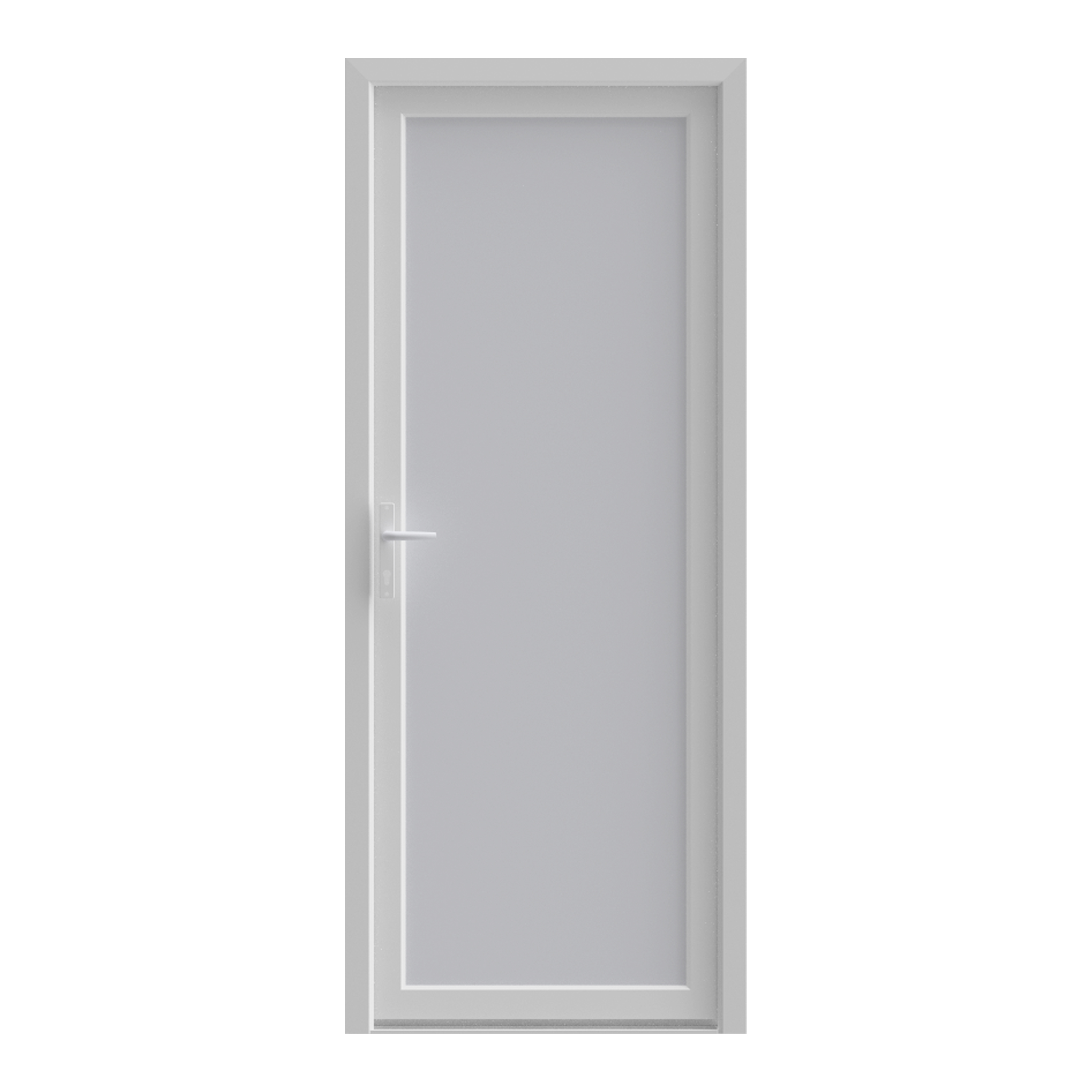 Usa de intrare, fara geam, dreapta, PVC, 90 x 205 cm, alb