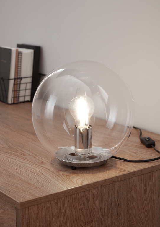 Veioza GOODHOME Barool, E27, IP20, transparent