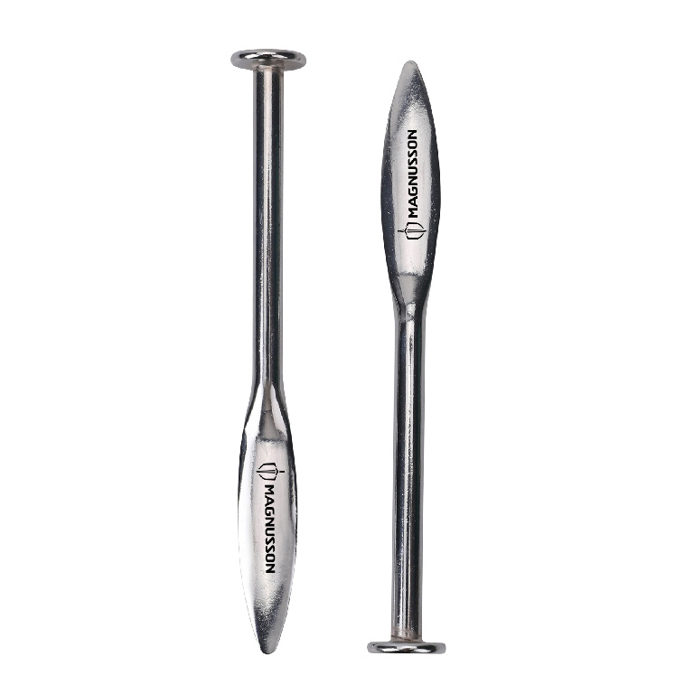 Set 2 dispozitive aliniere zidarie MAGNUSSON, 15cm, metal, argintiu