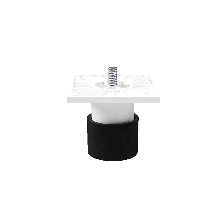 Picioare reglabile, joase, albe, plastic  GoodHome Atomia
