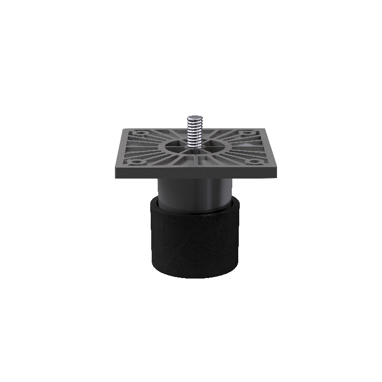 Picioare reglabile, joase, dresing, gri, plastic  GoodHome Atomia