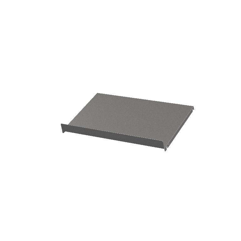 Raft pantofi GoodHome Atomia, gri metalic, otel, D450 mm, L500 mm