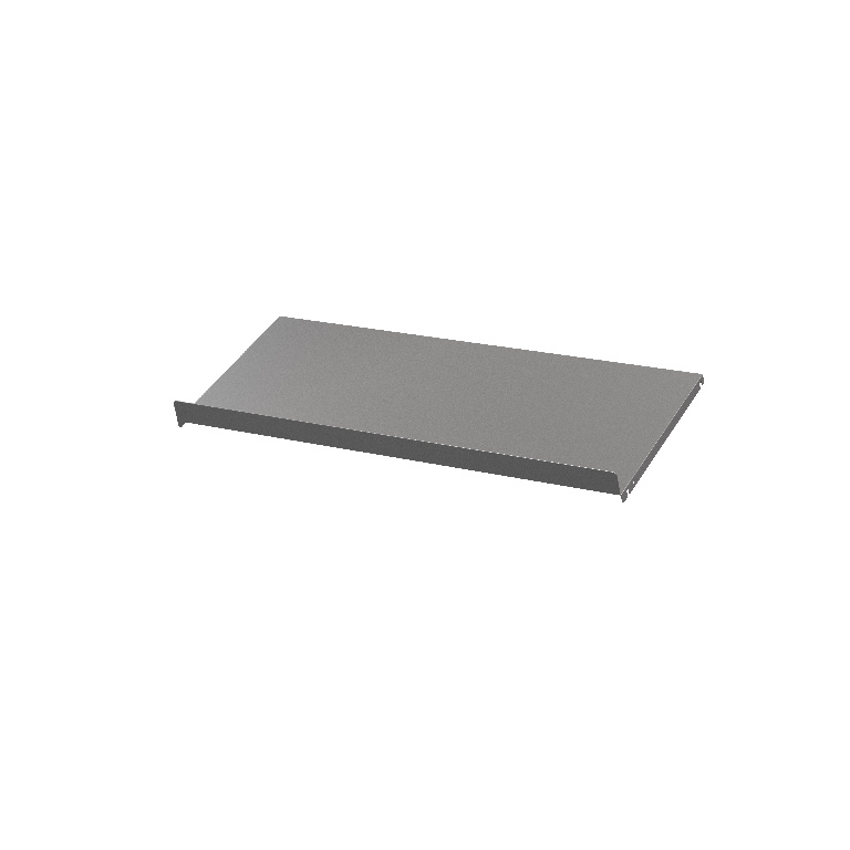 Raft pantofi GoodHome Atomia, gri metalic, otel, D450 mm, L750 mm