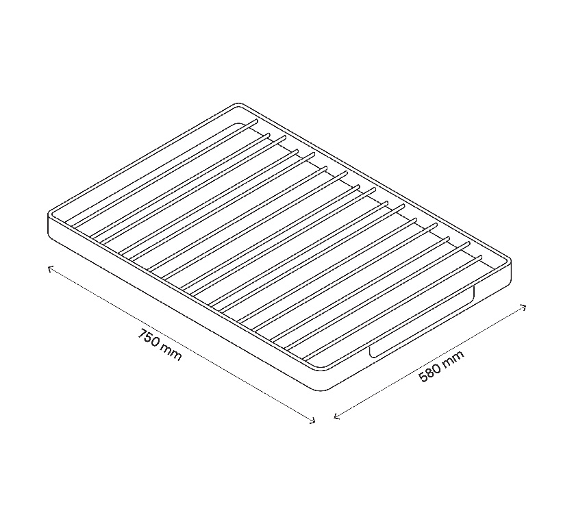 Raft Pantaloni D58Mm  L750Mm  GoodHome Atomia