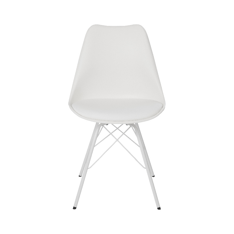 Scaun bucatarie GoodHome Marula, otel, 48 x 84 cm, alb