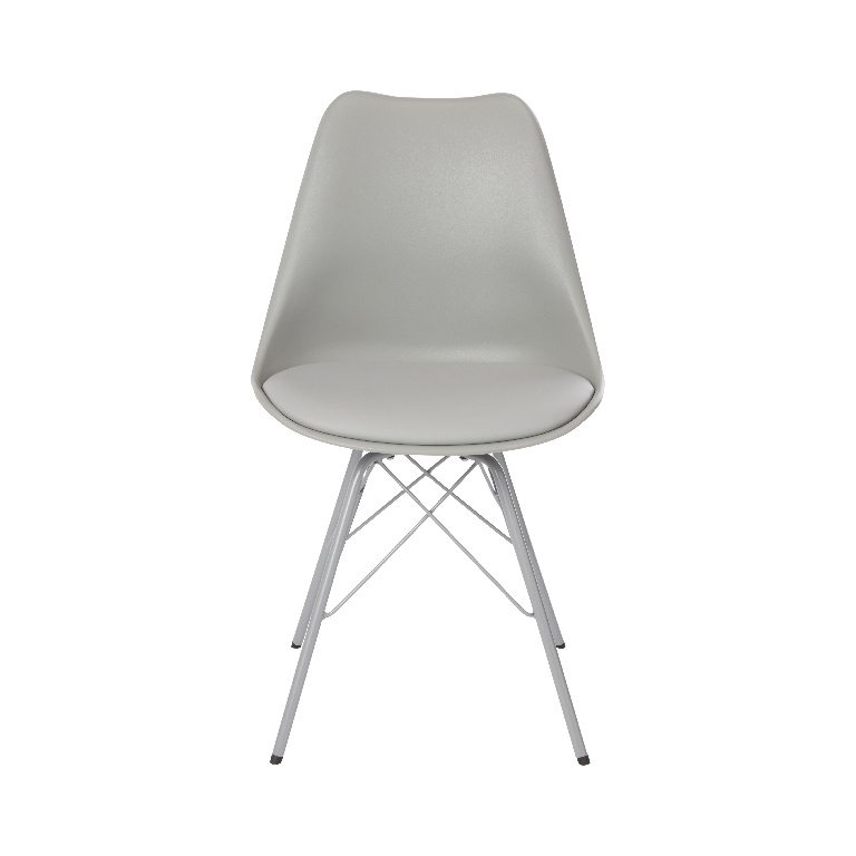 Scaun bucatarie GoodHome Marula, otel, 48 x 84 cm, gri deschis