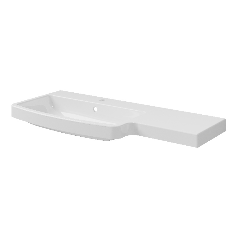 Lavoar GOODHOME, rasina, alb, 105.5x13.2x45.9 cm