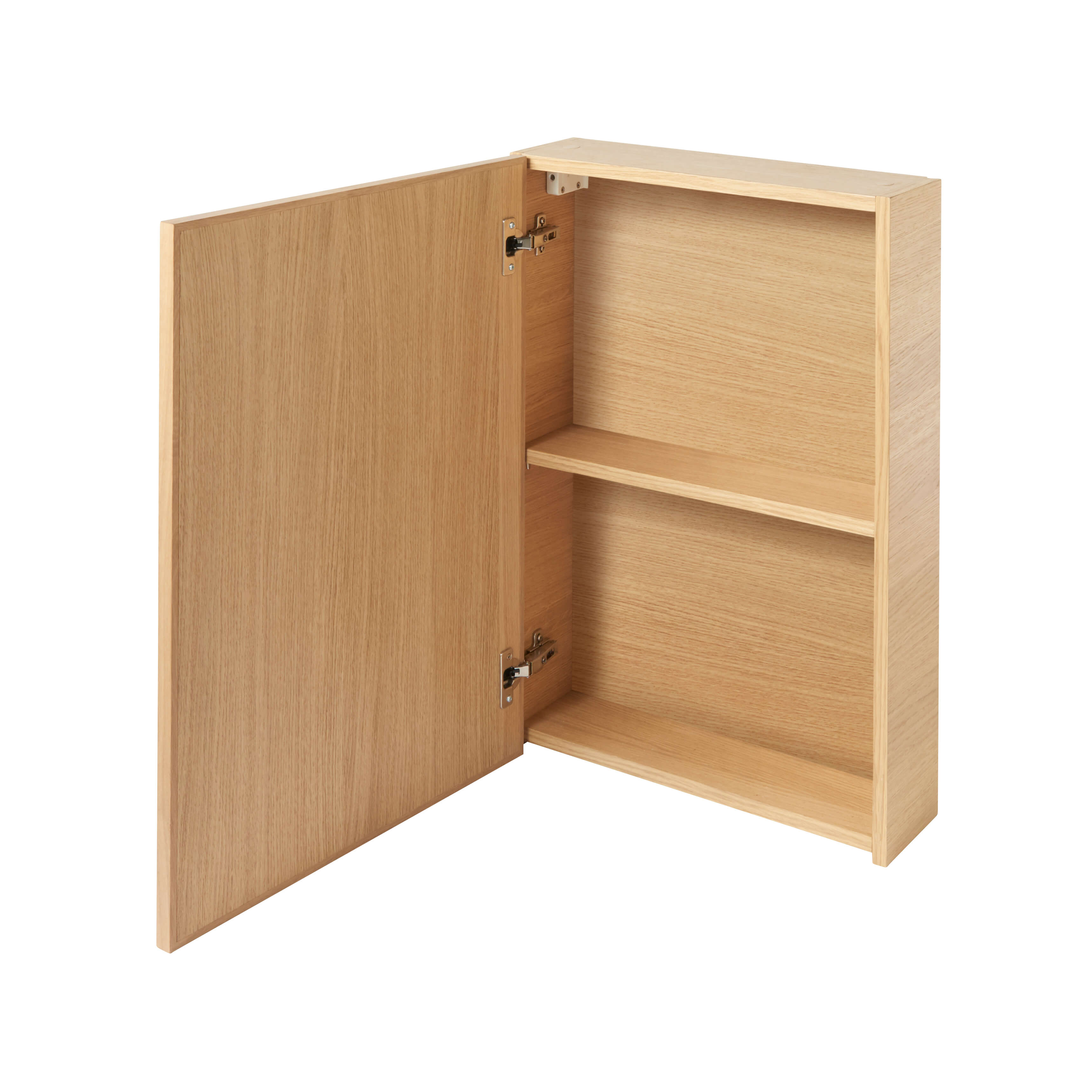 Dulap baie cu oglinda GoodHome Avela, suspendat, 50 x 15 x 70 cm, stejar