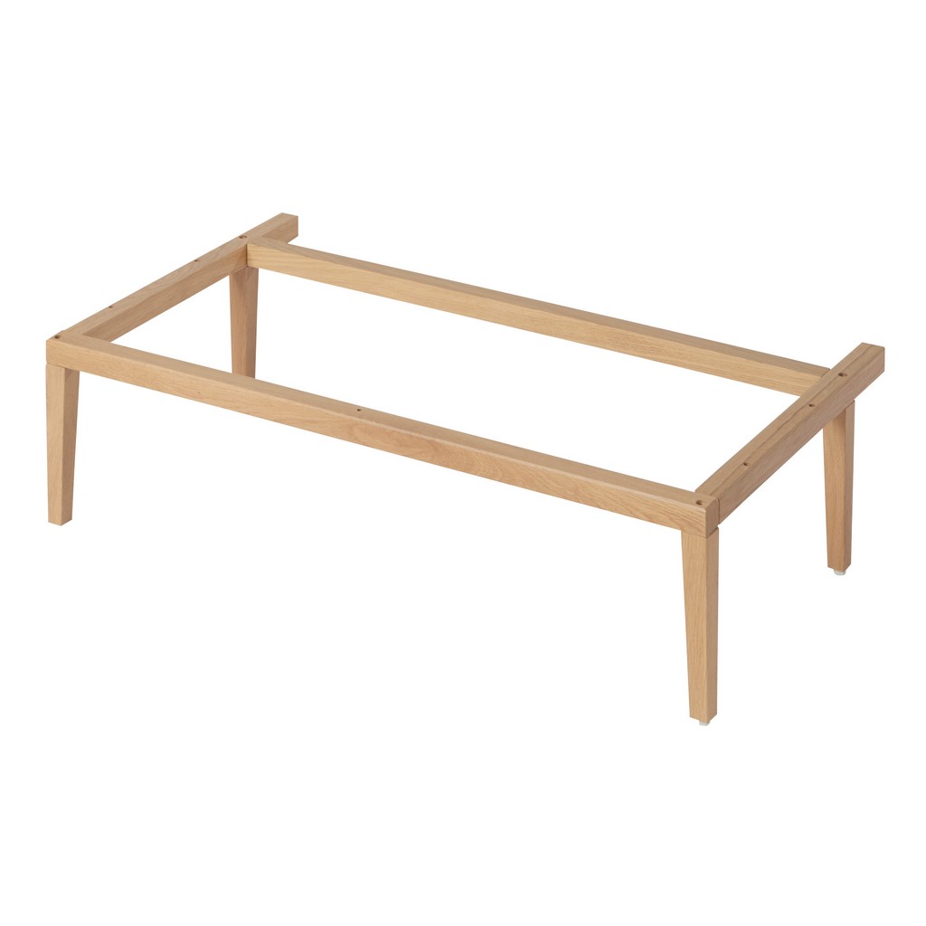Picioare pentru baza GOODHOME Avela, 80 x 45 x 21 cm, maro