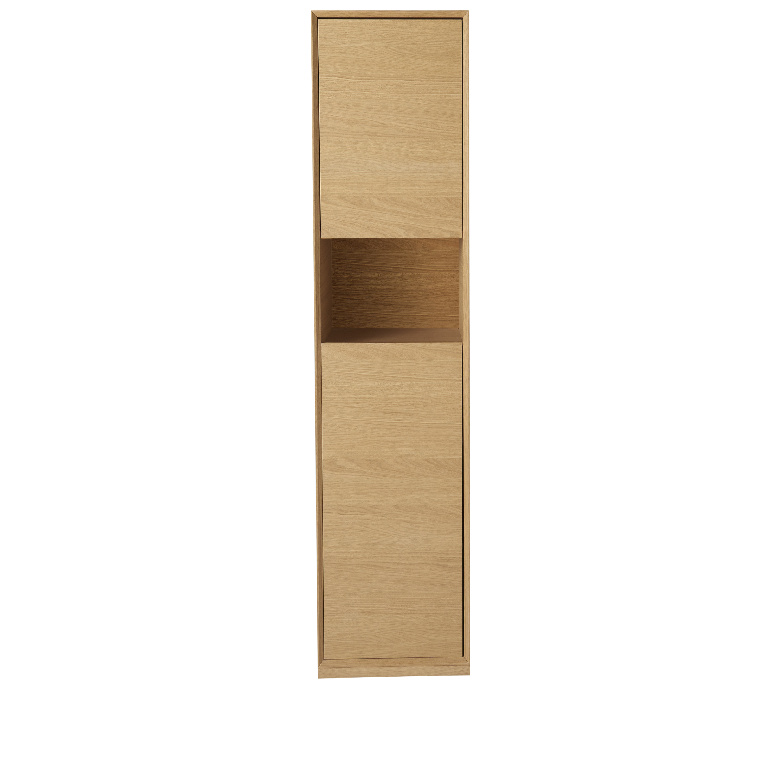 Coloana baie GoodHome Avela, suspendata, 40 x 36 x 170 cm, stejar