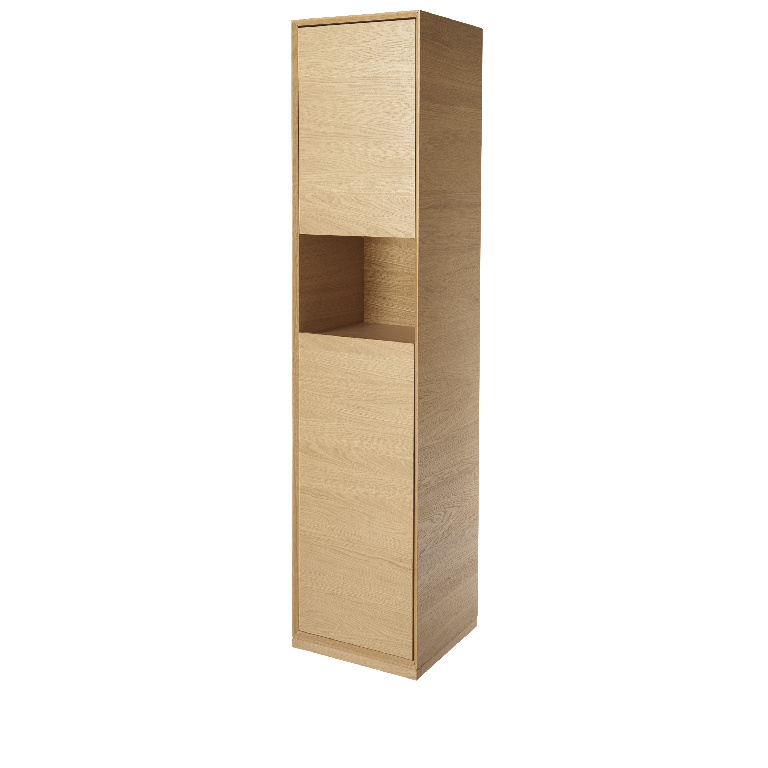 Coloana baie GoodHome Avela, suspendata, 40 x 36 x 170 cm, stejar