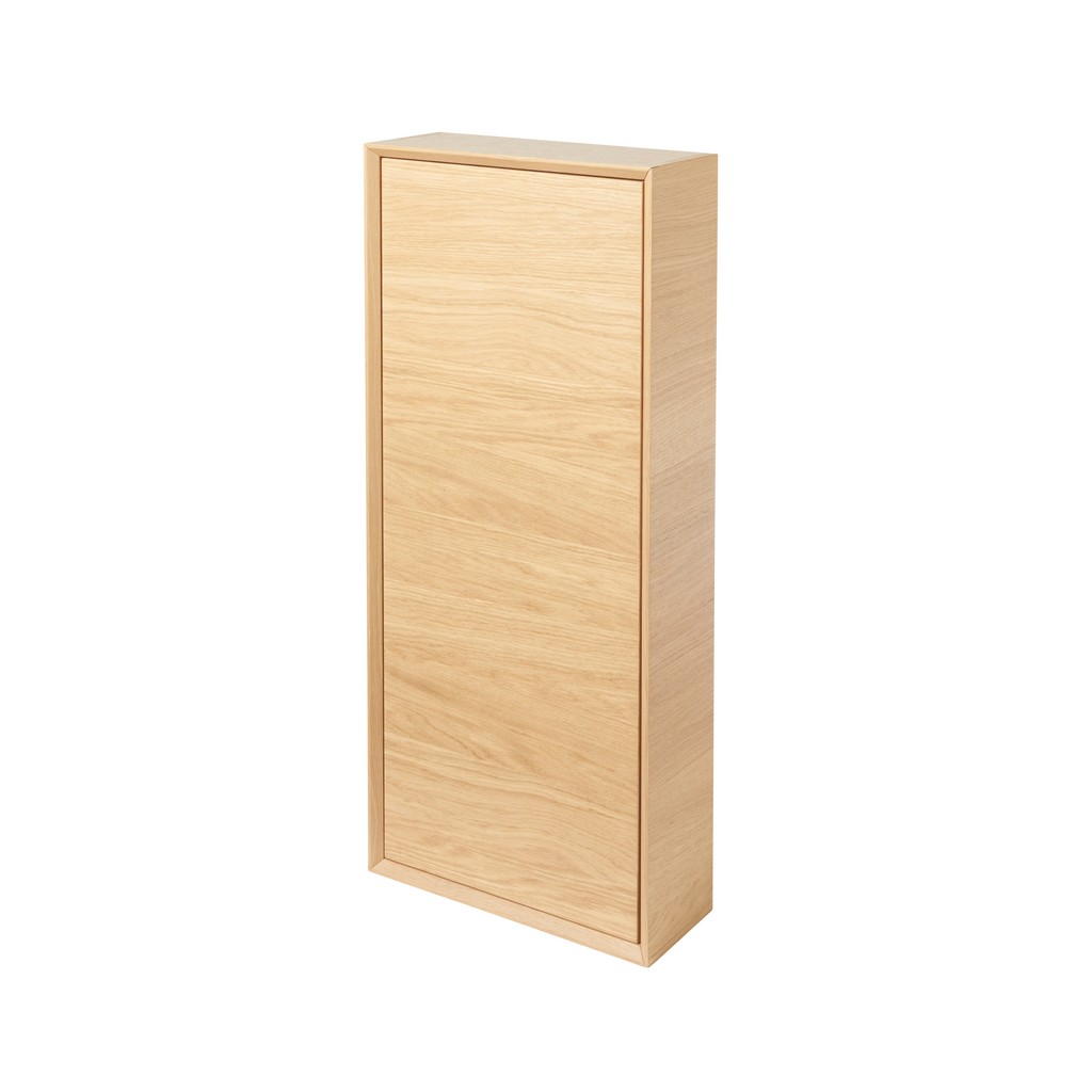 Coloana baie GoodHome Avela, suspendata, 40 x 15 x 90 cm, stejar