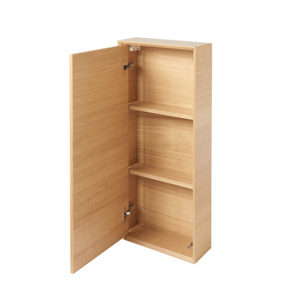 Coloana baie GoodHome Avela, suspendata, 40 x 15 x 90 cm, stejar