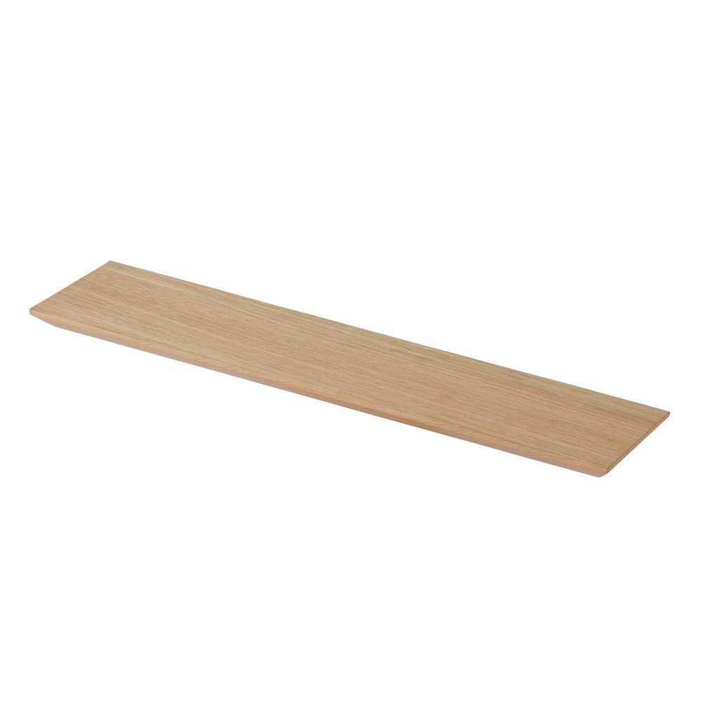Polita raft pentru baie GOODHOME Avela, 12 x 60 cm, sarcina maxima 4 kg, lemn, maro