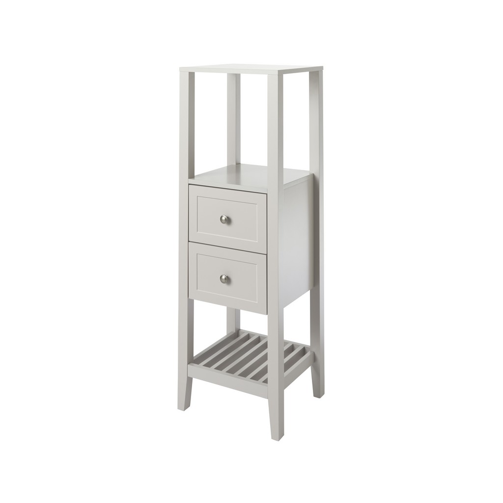 Coloana baie GoodHome Perma, 40.2 x 36.1 x 120 cm, taupe
