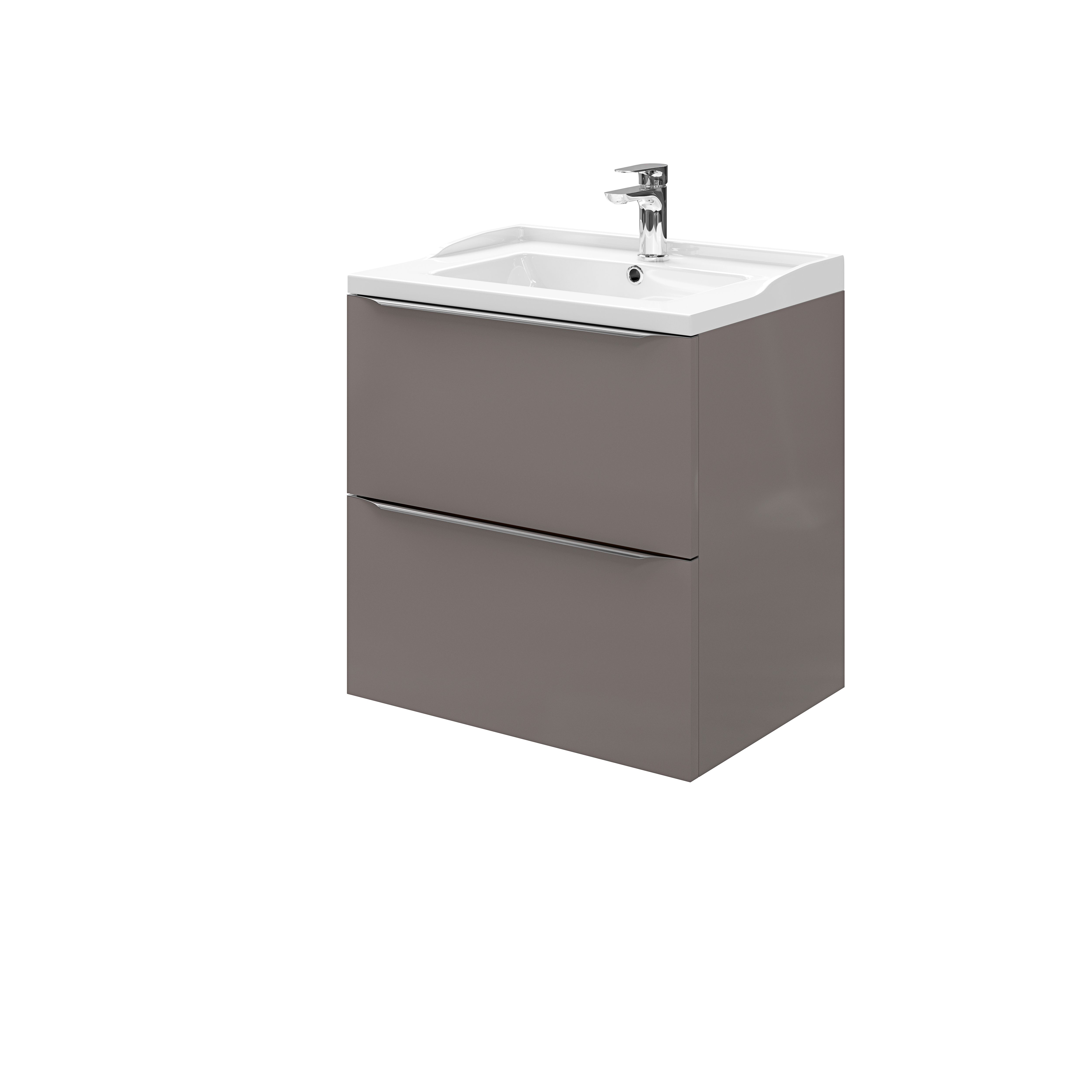 Masca lavoar GoodHome Imandra, suspendata, 60 x 45 x 60 cm, taupe