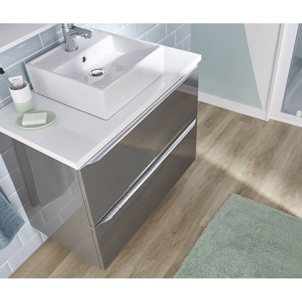 Masca lavoar GoodHome Imandra, suspendata, 80 x 45 x 60 cm, taupe